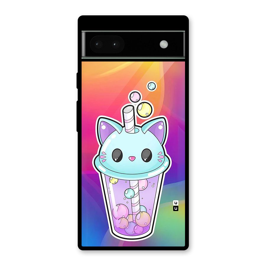 Cat Drink Glass Back Case for Google Pixel 6a