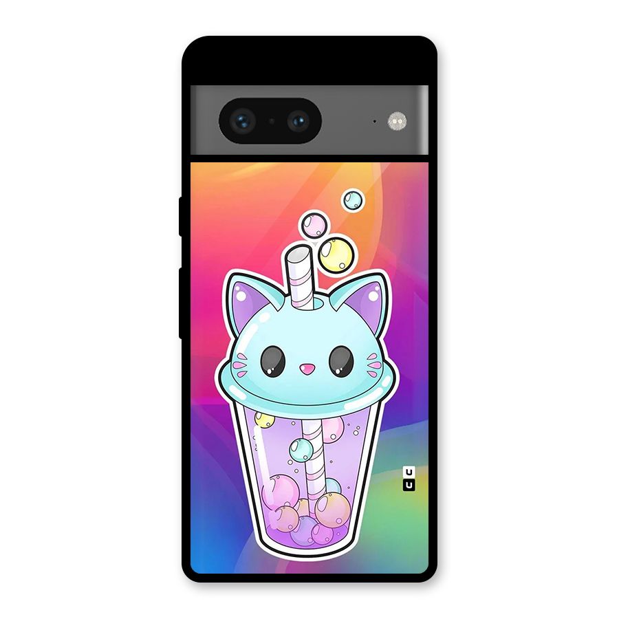 Cat Drink Glass Back Case for Google Pixel 7