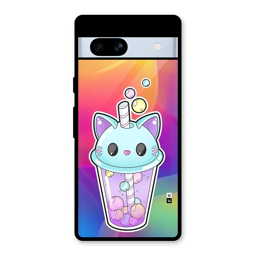 Cat Drink Glass Back Case for Google Pixel 7a