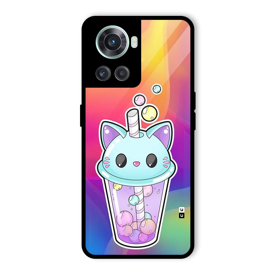 Cat Drink Glass Back Case for OnePlus 10R