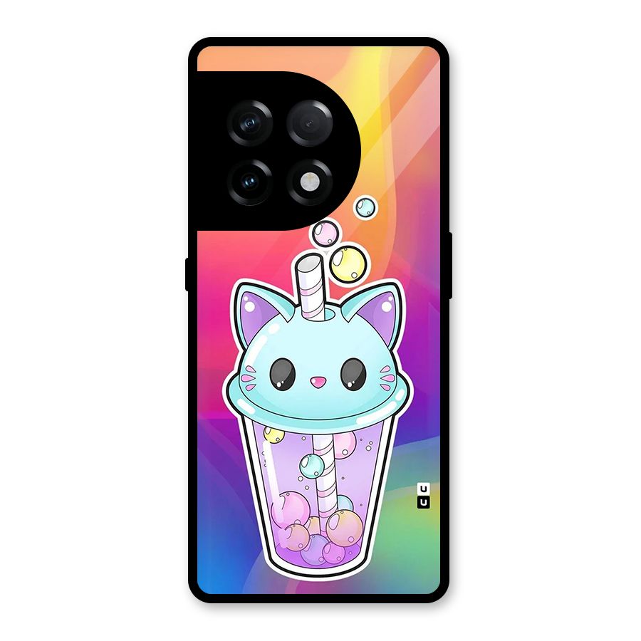 Cat Drink Glass Back Case for OnePlus 11R