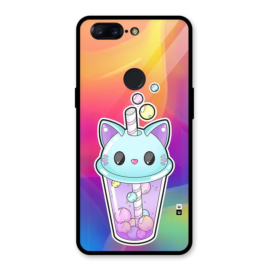 Cat Drink Glass Back Case for OnePlus 5T