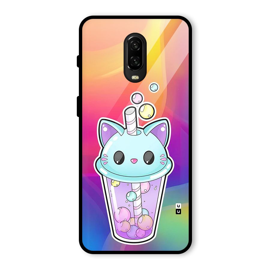 Cat Drink Glass Back Case for OnePlus 6T