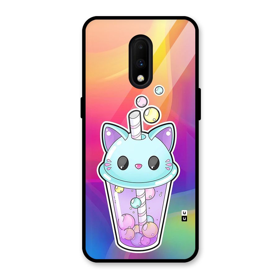 Cat Drink Glass Back Case for OnePlus 7
