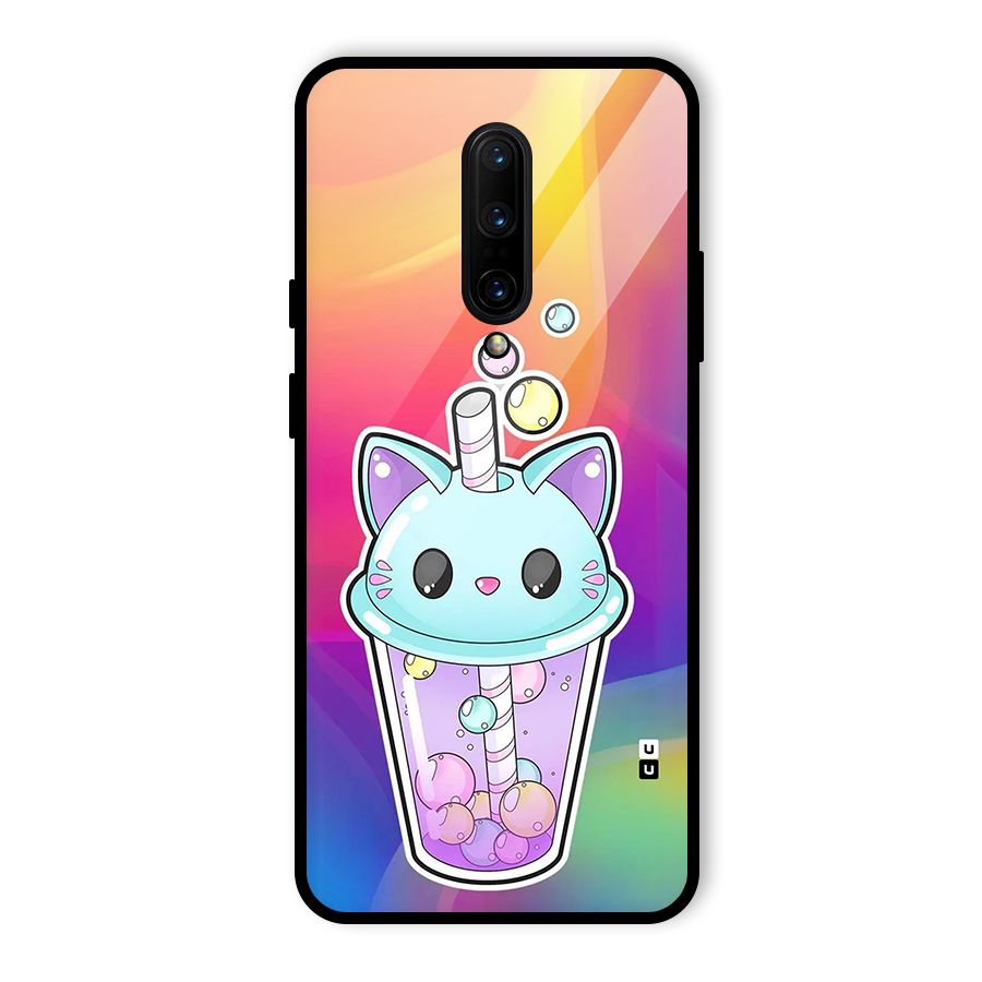 Cat Drink Glass Back Case for OnePlus 7 Pro