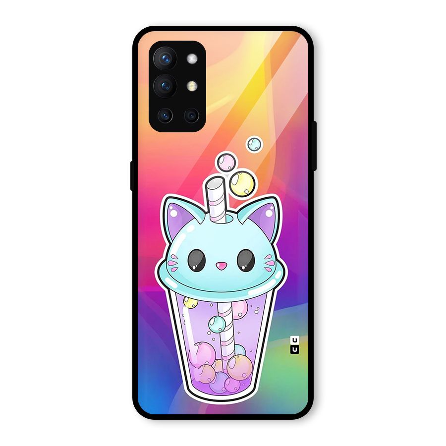 Cat Drink Glass Back Case for OnePlus 9R