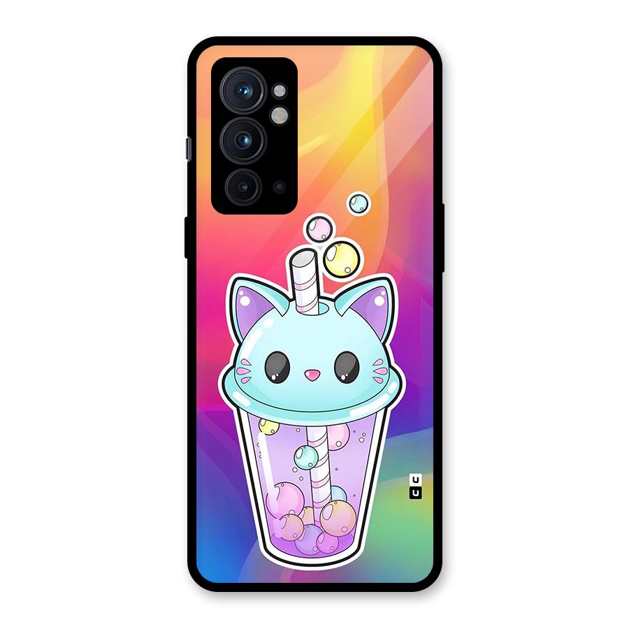 Cat Drink Glass Back Case for OnePlus 9RT 5G