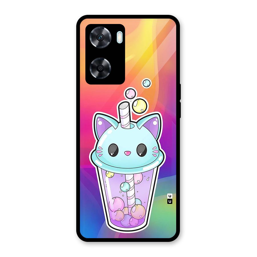 Cat Drink Glass Back Case for Oppo A77