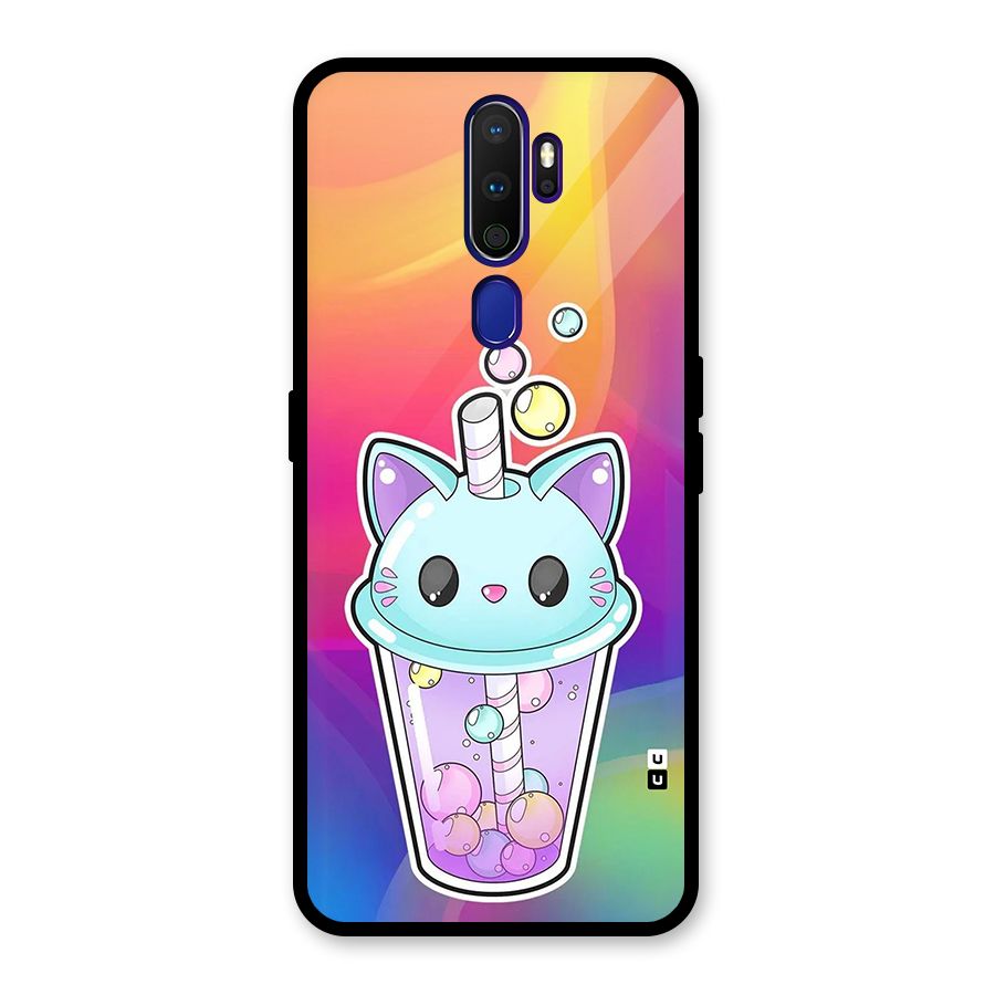 Cat Drink Glass Back Case for Oppo A9 (2020)
