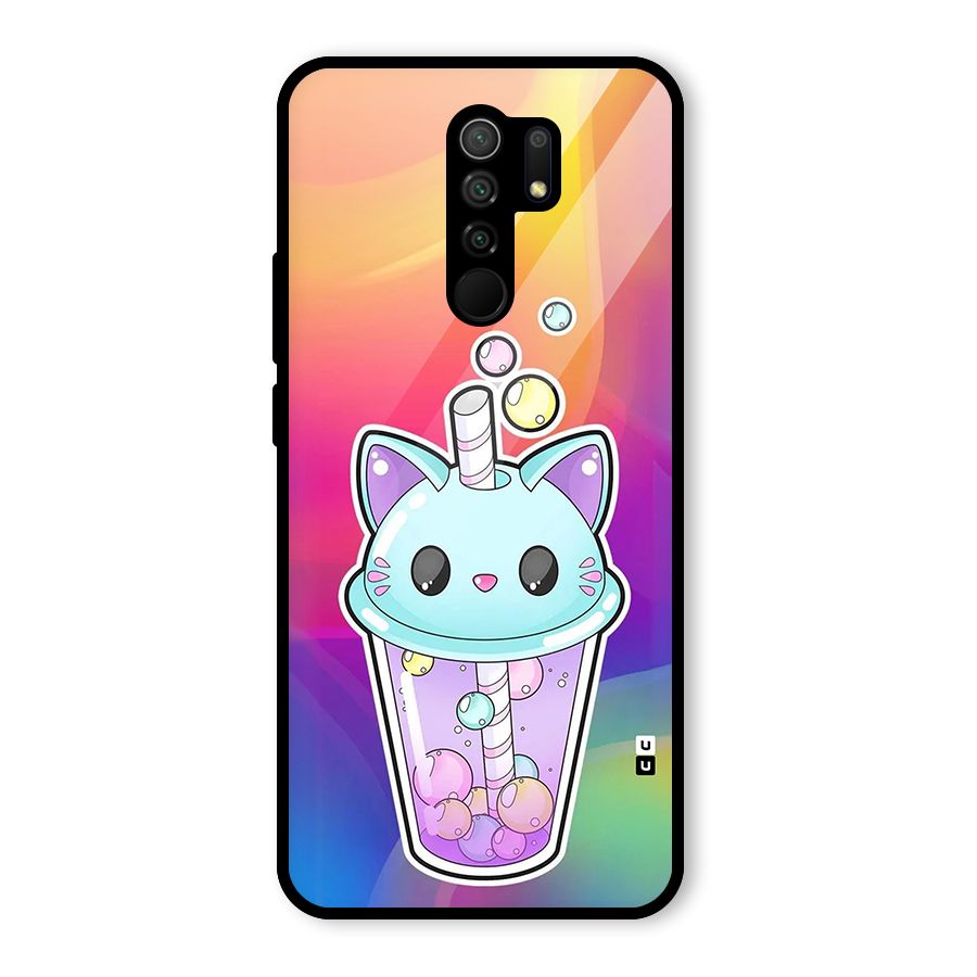 Cat Drink Glass Back Case for Poco M2