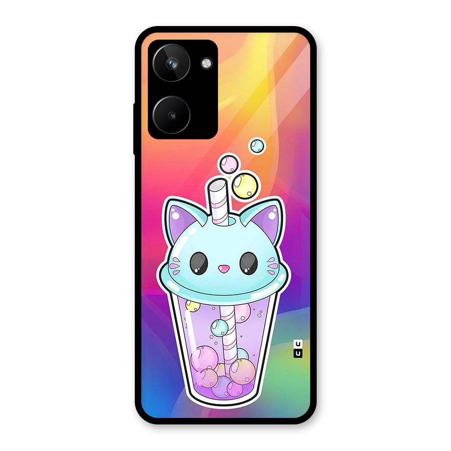 Cat Drink Glass Back Case for Realme 10
