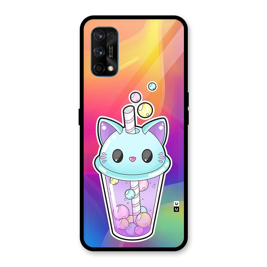 Cat Drink Glass Back Case for Realme 7 Pro