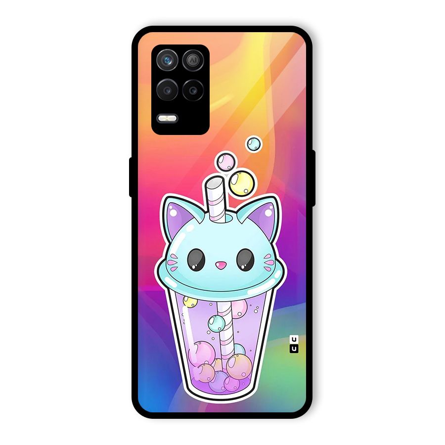 Cat Drink Glass Back Case for Realme 8 5G
