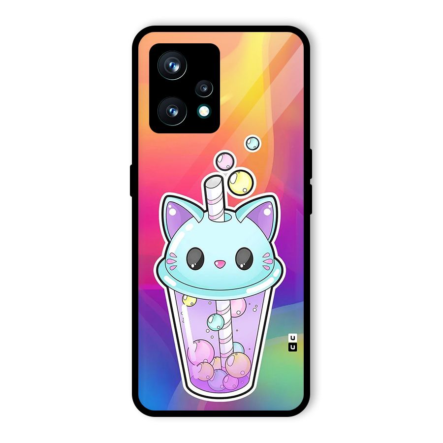 Cat Drink Glass Back Case for Realme 9 Pro Plus 5G