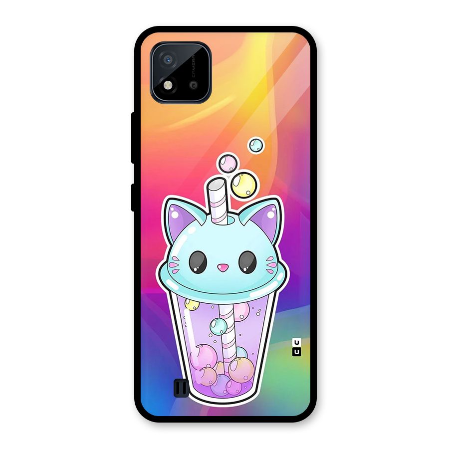 Cat Drink Glass Back Case for Realme C11 2021