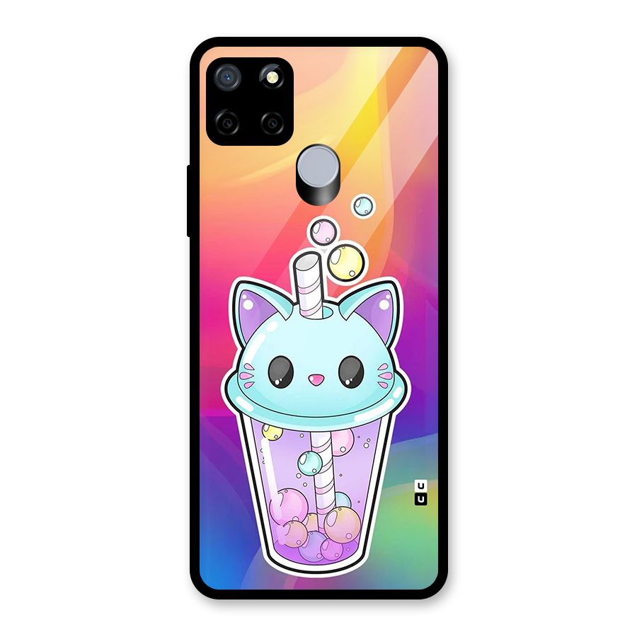 Cat Drink Glass Back Case for Realme Narzo 30A