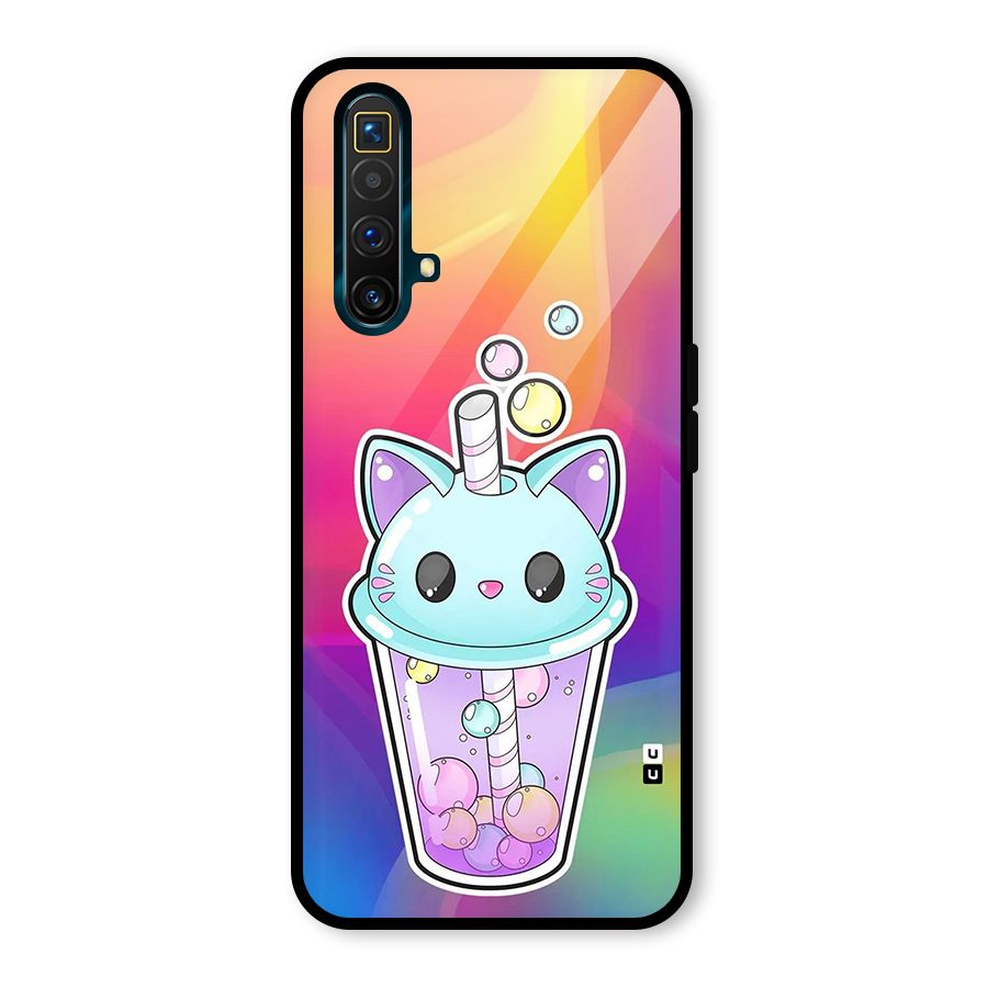 Cat Drink Glass Back Case for Realme X3