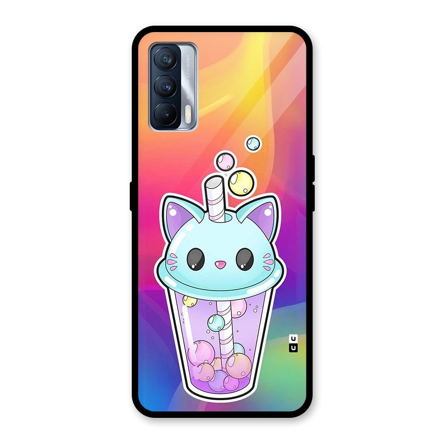 Cat Drink Glass Back Case for Realme X7
