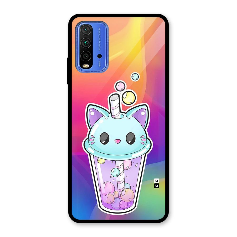 Cat Drink Glass Back Case for Redmi 9 Power