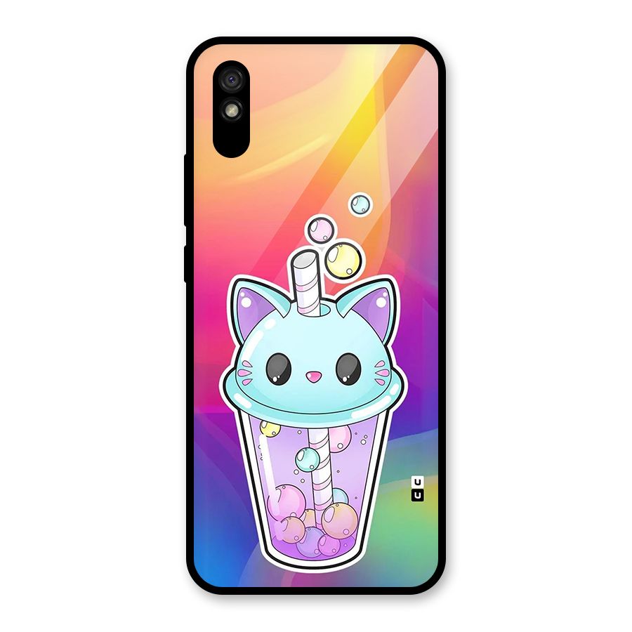Cat Drink Glass Back Case for Redmi 9i