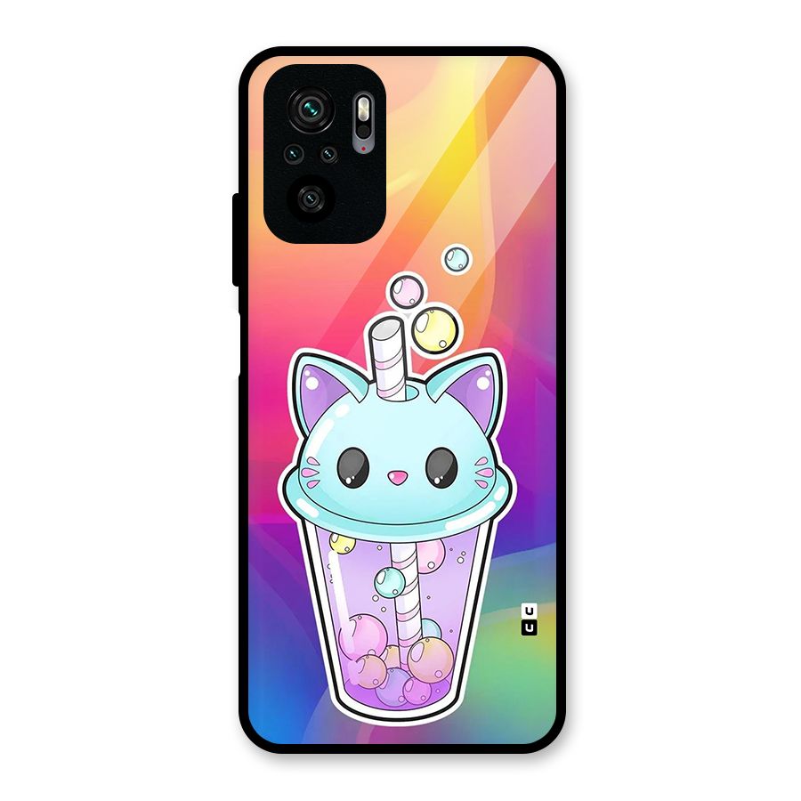 Cat Drink Glass Back Case for Redmi Note 11 SE