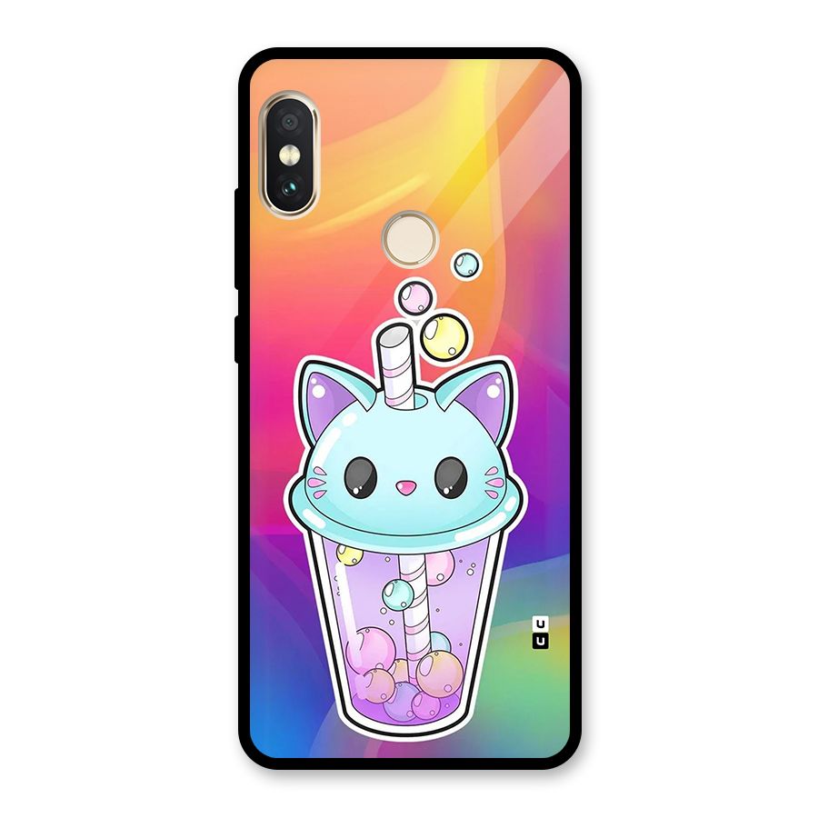 Cat Drink Glass Back Case for Redmi Note 5 Pro