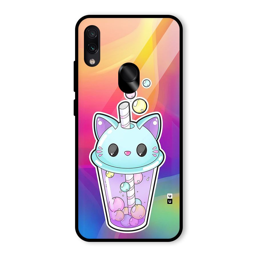 Cat Drink Glass Back Case for Redmi Note 7 Pro