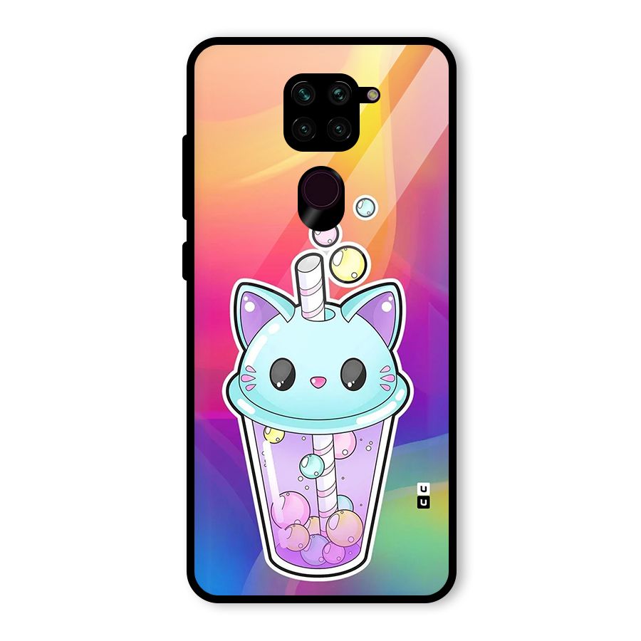 Cat Drink Glass Back Case for Redmi Note 9