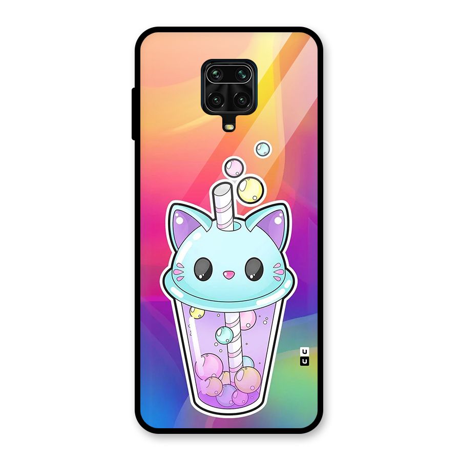 Cat Drink Glass Back Case for Redmi Note 9 Pro Max