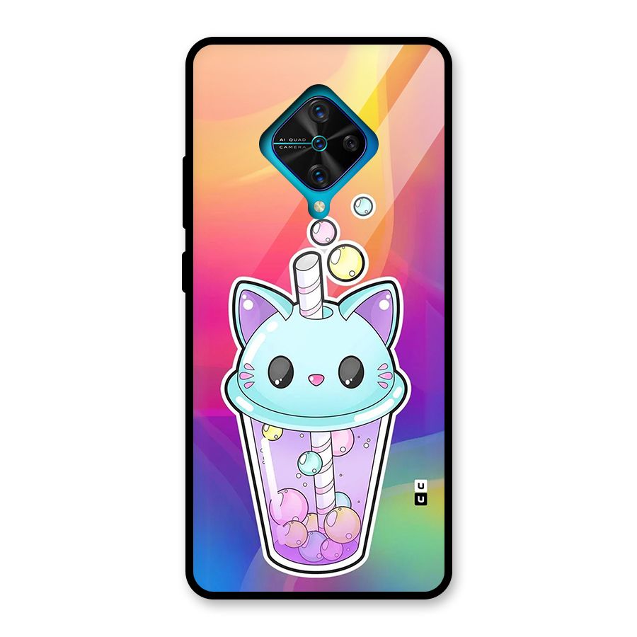 Cat Drink Glass Back Case for Vivo S1 Pro