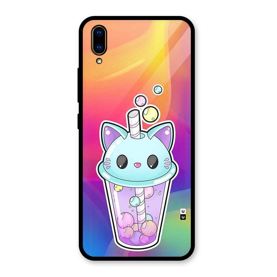 Cat Drink Glass Back Case for Vivo V11 Pro