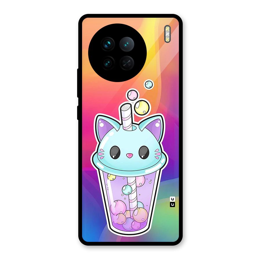 Cat Drink Glass Back Case for Vivo X90
