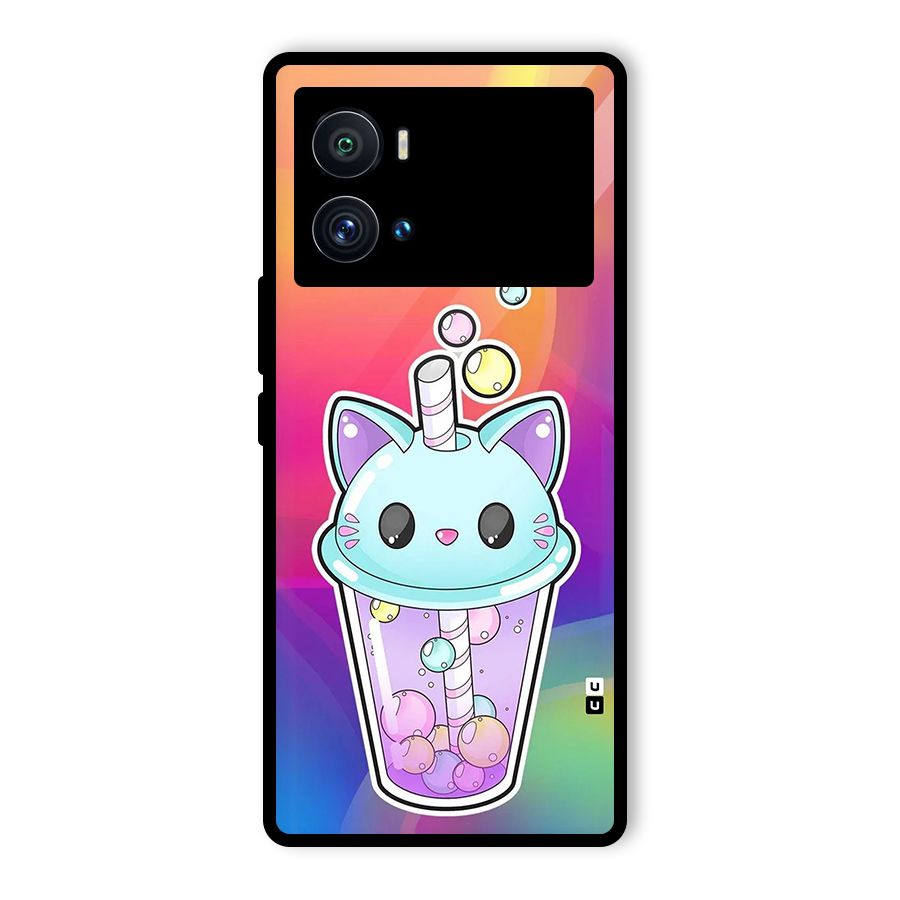 Cat Drink Glass Back Case for Vivo iQOO 9 Pro