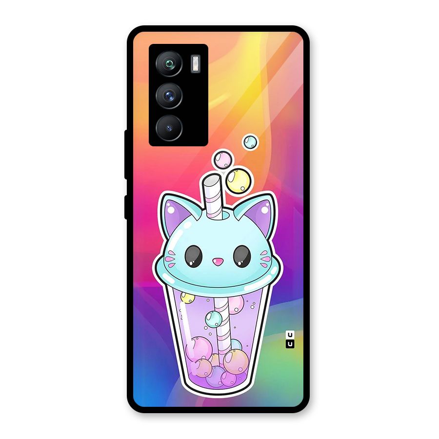 Cat Drink Glass Back Case for Vivo iQOO 9 SE