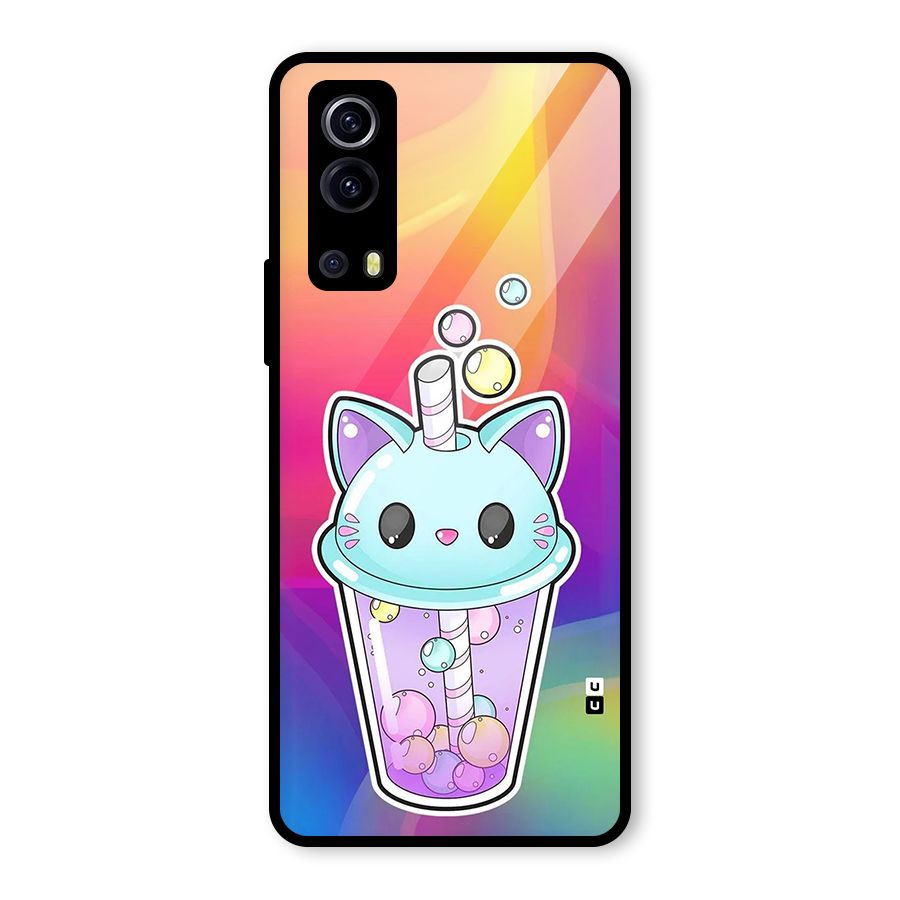 Cat Drink Glass Back Case for Vivo iQOO Z3