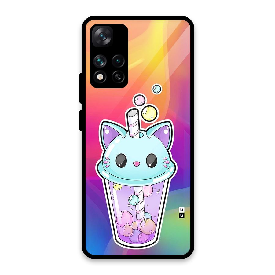 Cat Drink Glass Back Case for Xiaomi 11i 5G