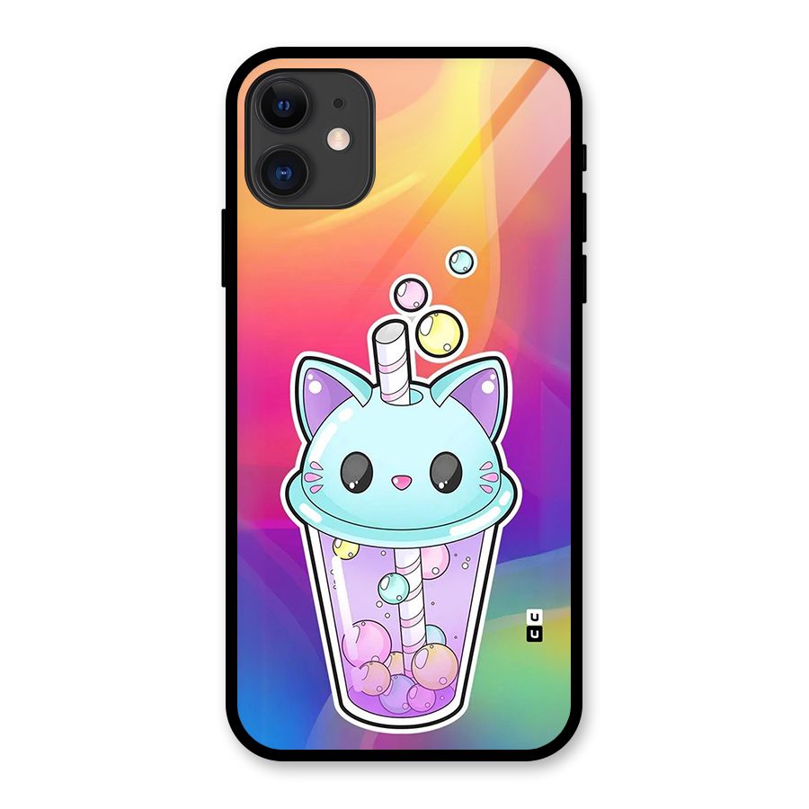 Cat Drink Glass Back Case for iPhone 11