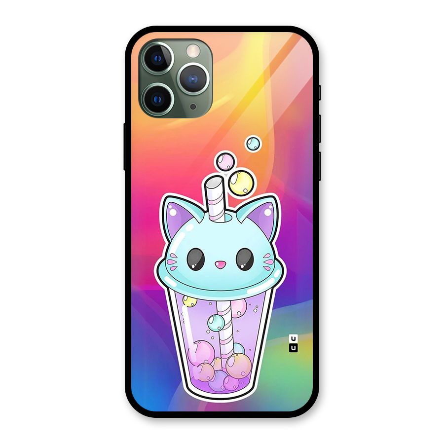 Cat Drink Glass Back Case for iPhone 11 Pro
