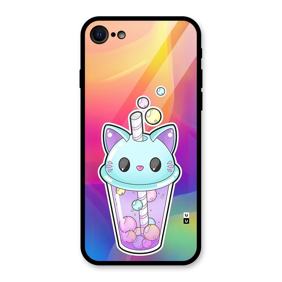 Cat Drink Glass Back Case for iPhone 7