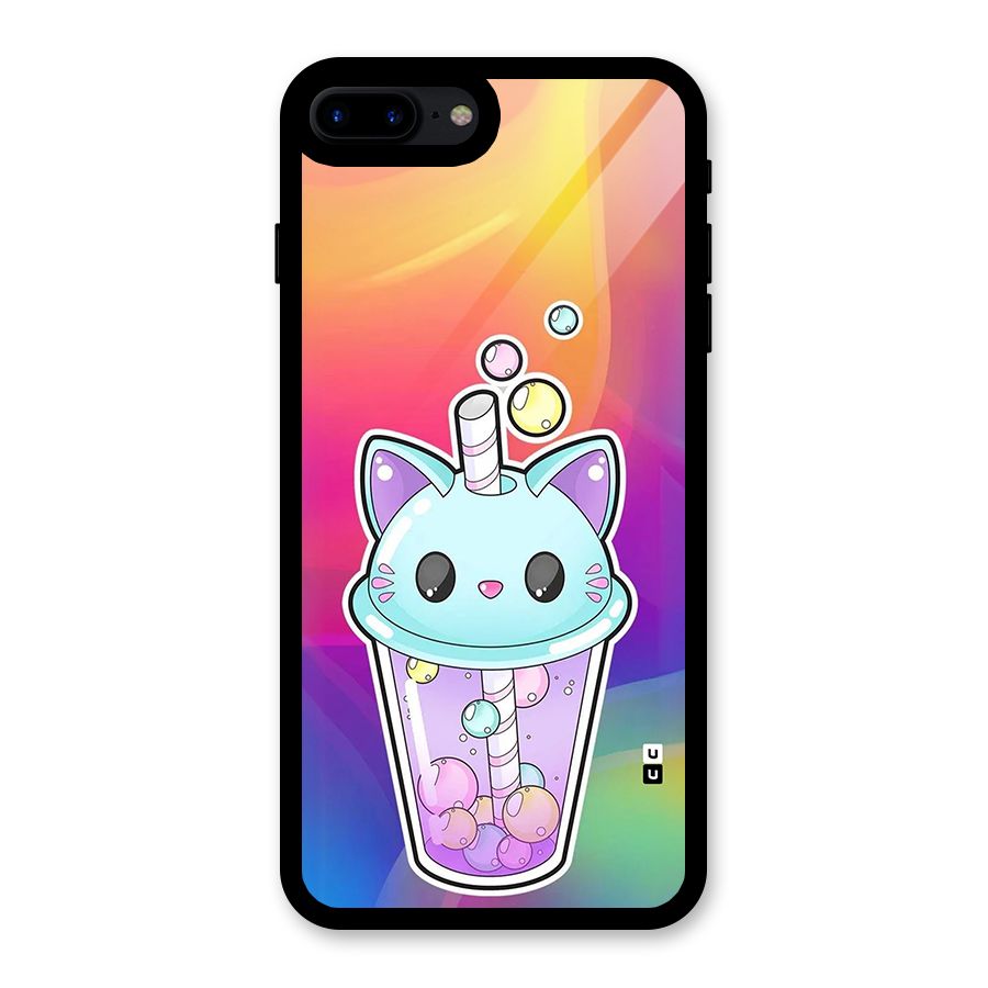Cat Drink Glass Back Case for iPhone 7 Plus