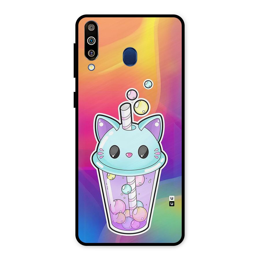 Cat Drink Metal Back Case for Galaxy M30