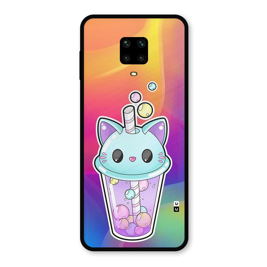 Cat Drink Metal Back Case for Poco M2