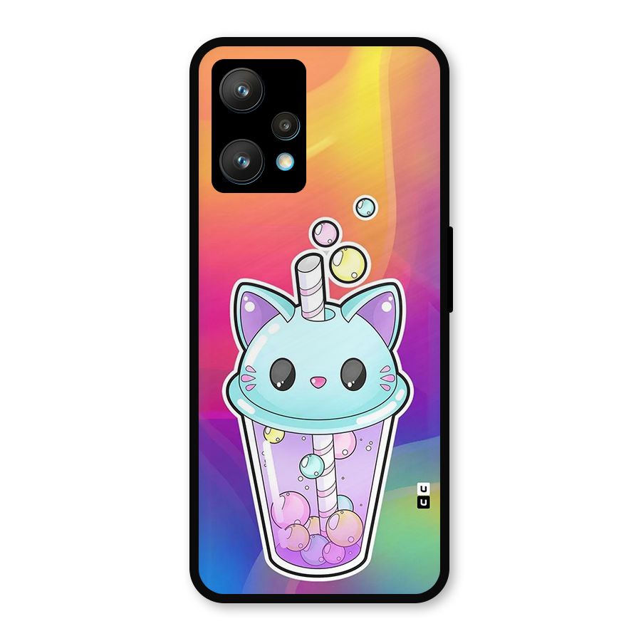 Cat Drink Metal Back Case for Realme 9