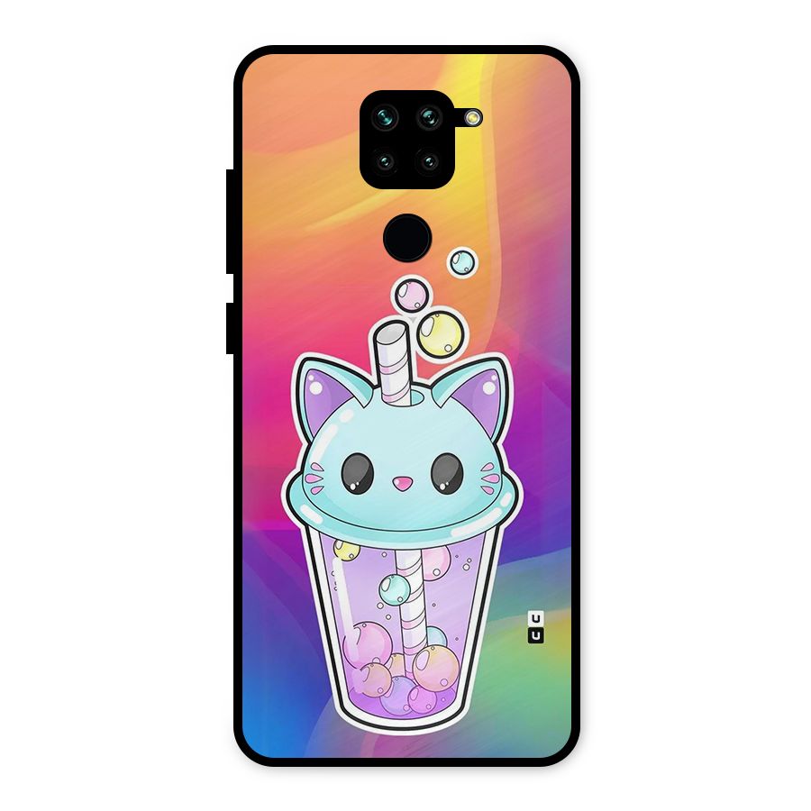 Cat Drink Metal Back Case for Redmi Note 9