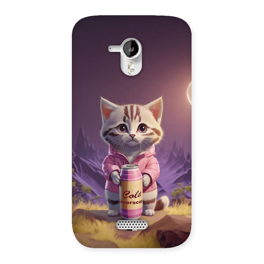 Cat Holding Can Back Case for Canvas HD A116