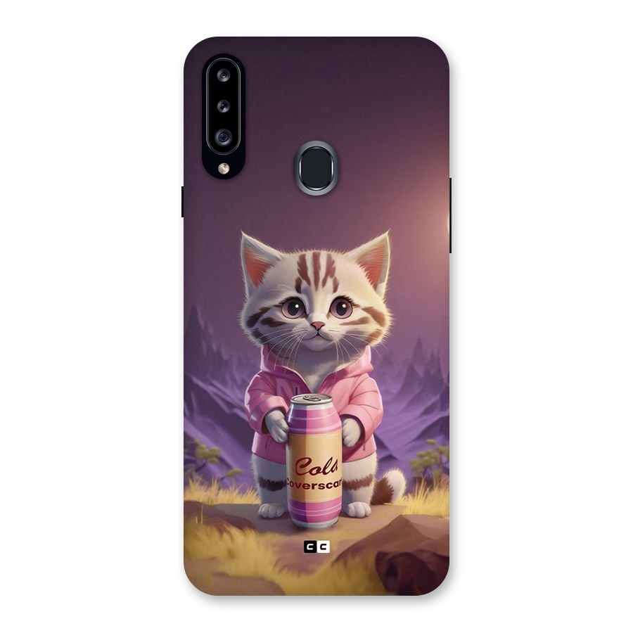 Cat Holding Can Back Case for Galaxy A20s