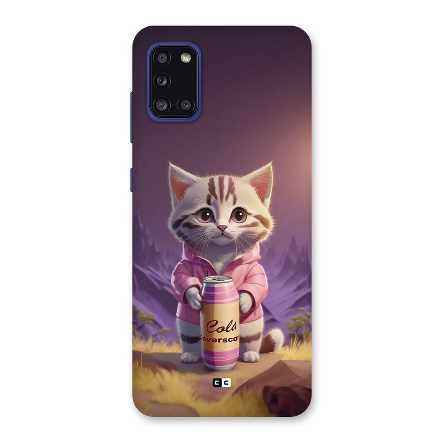 Cat Holding Can Back Case for Galaxy A31