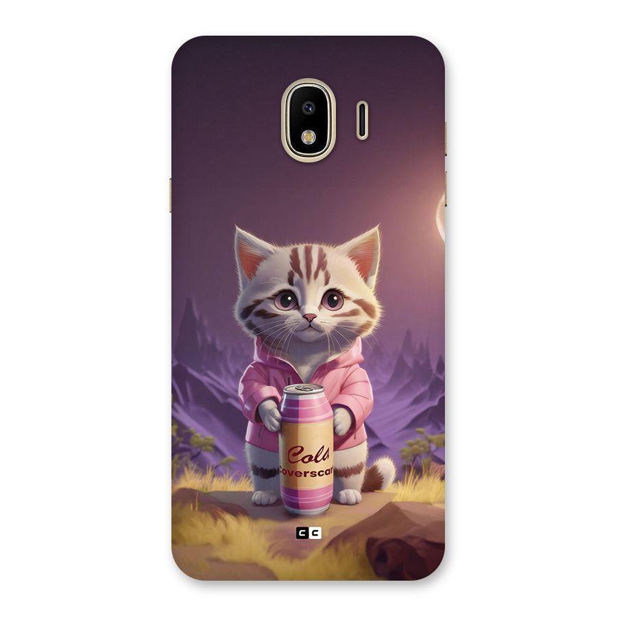 Cat Holding Can Back Case for Galaxy J4