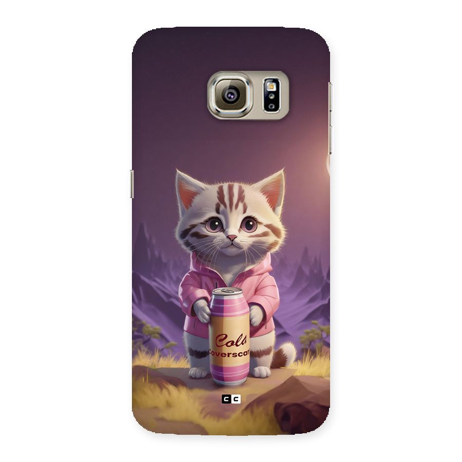 Cat Holding Can Back Case for Galaxy S6 Edge Plus
