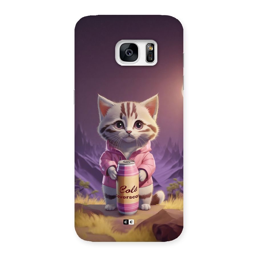 Cat Holding Can Back Case for Galaxy S7 Edge